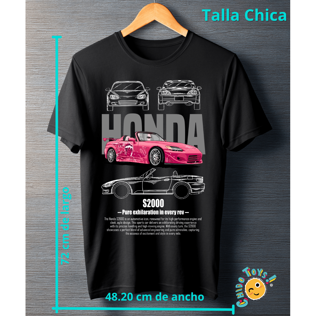 Playera Honda S2000 – Pink Edition - Chido Toys
