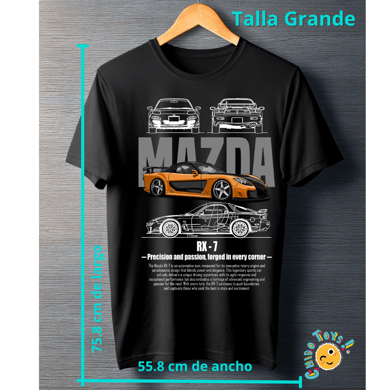 Playera Mazda RX - 7 – Rotary Spirit Edition - Chido Toys