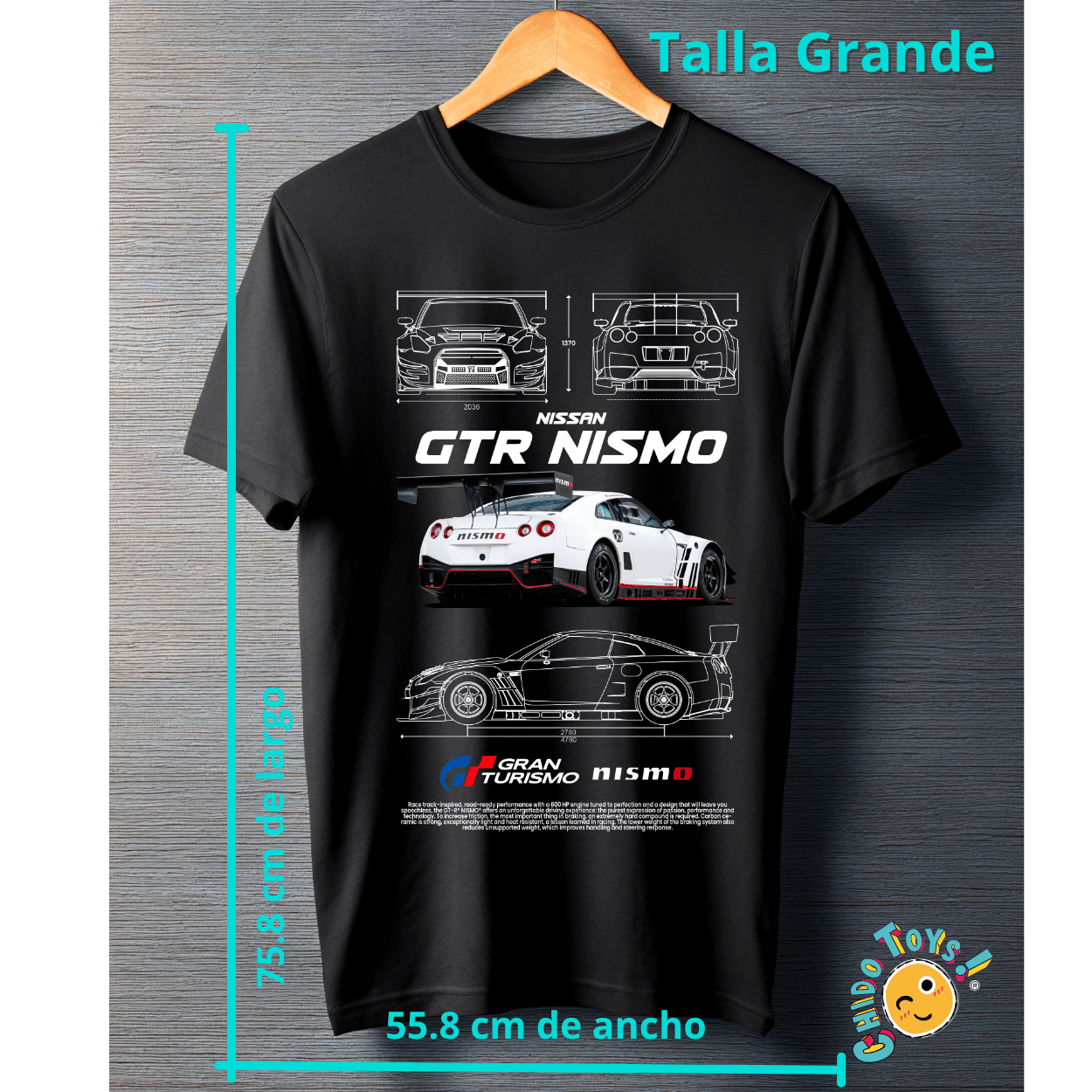 Playera Nissan GT - R Nismo – Gran Turismo Edition - Chido Toys