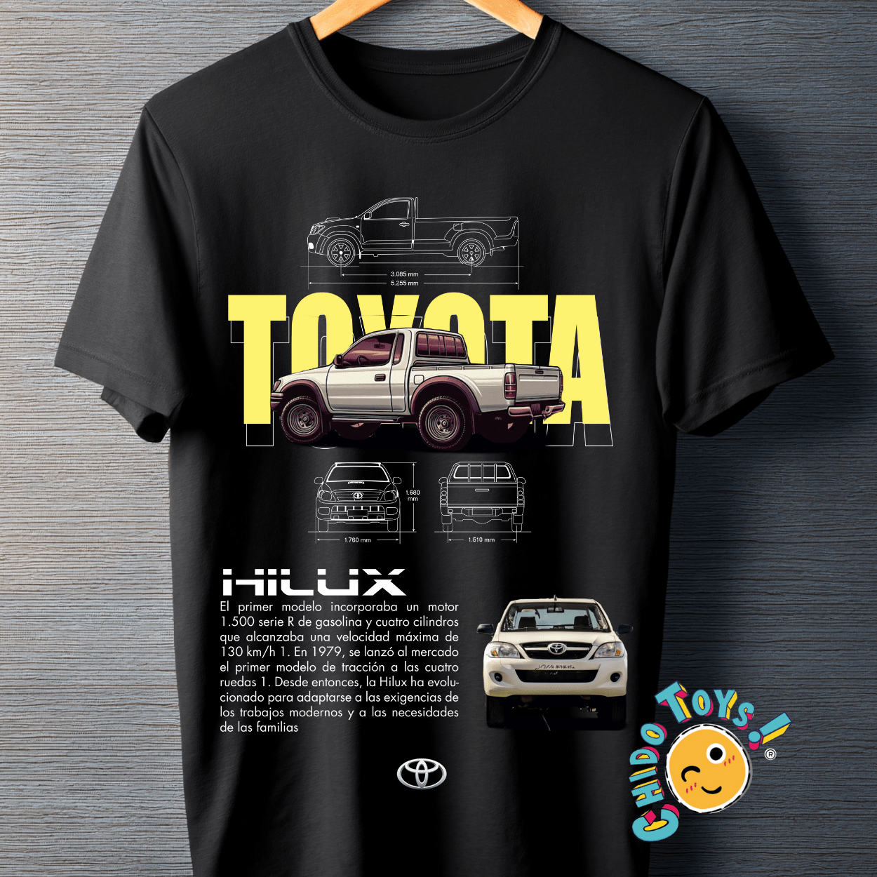 Playera Toyota Hilux – Classic Edition Pickup - Chido Toys