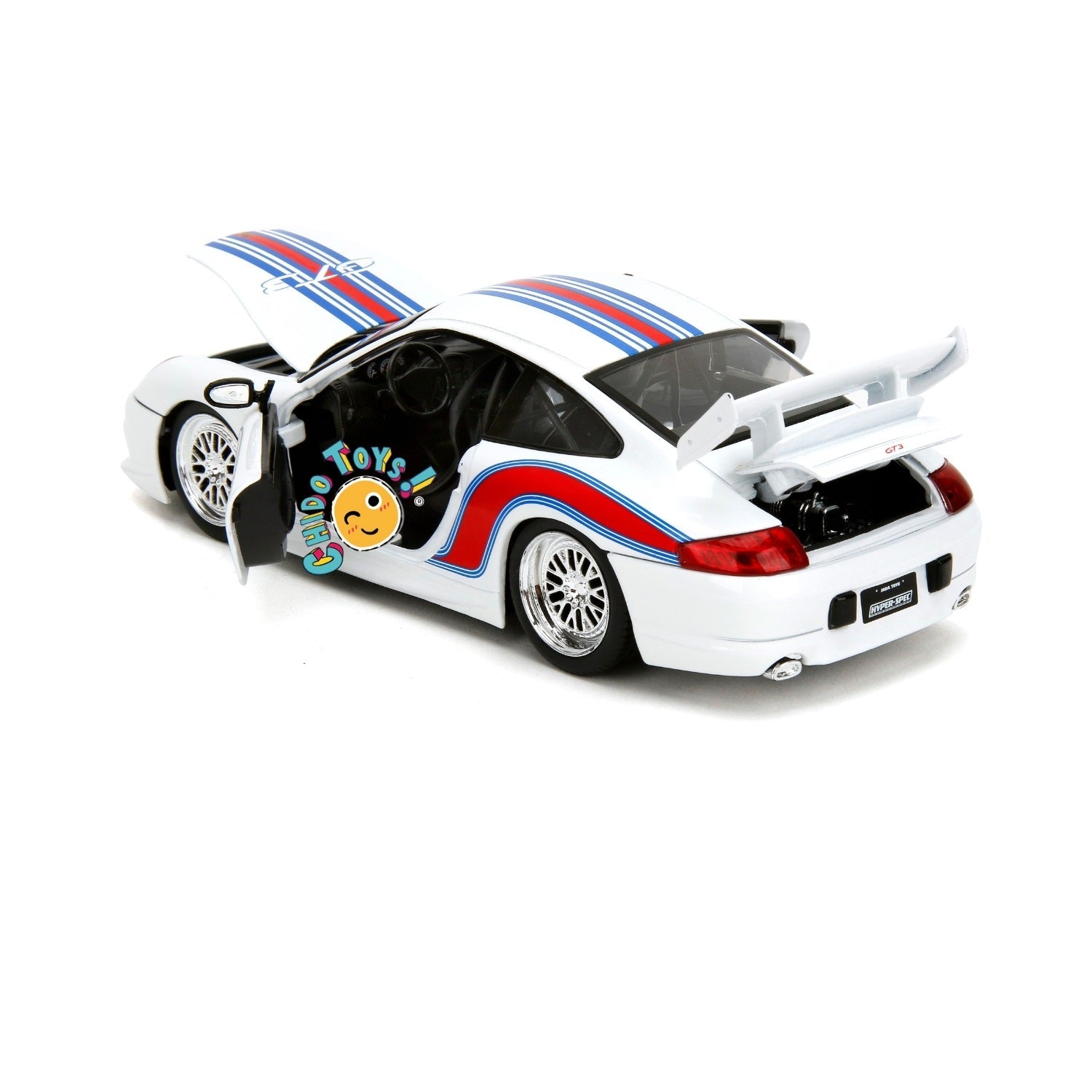 Porsche 911 GT RS (996.1) 2007 a escala - Chido Toys