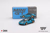 Porsche 911 GT2 RS Weissach Package Miami Blue – Mini GT 344 | Escala 1:64 | Edición Limitada - Chido Toys