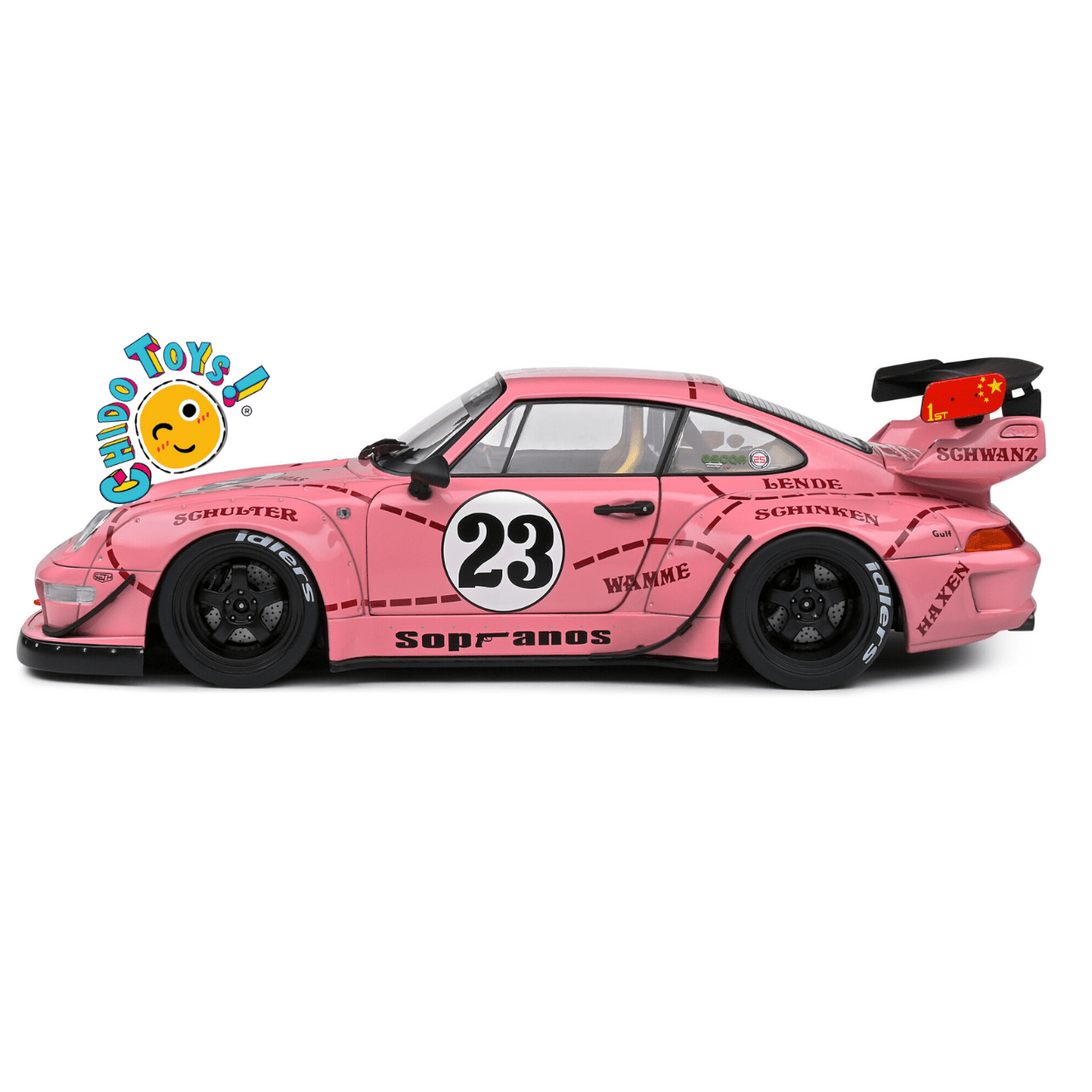 Porsche 911 RWB Pink Pig 23 Solido 1:18 - Chido Toys