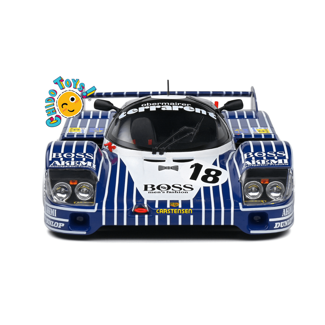 Porsche 956LH 18 BOSS – Escala 1:18 Solido - Chido Toys