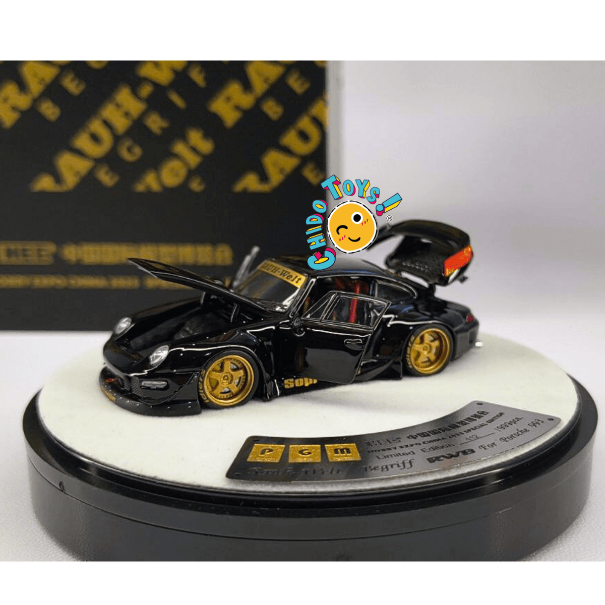 Porsche RWB 993 “Sopranos” Negro – Exclusivo HEC 2025 1:64