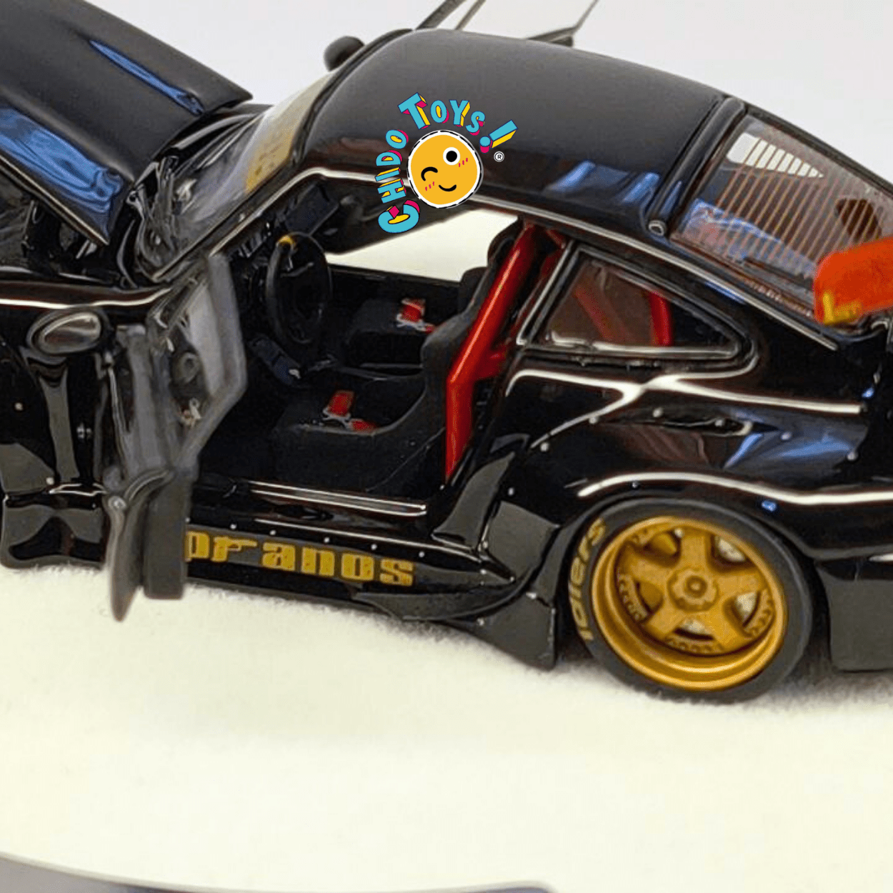 Porsche RWB 993 “Sopranos” Negro – Exclusivo HEC 2025 1:64 PGM - Chido Toys