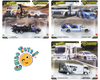 Set completo Hot Wheels Premium Team Transport con Volkswagen Corrado VR6, Honda Civic Type R y Camaro Off Road con transportes.
