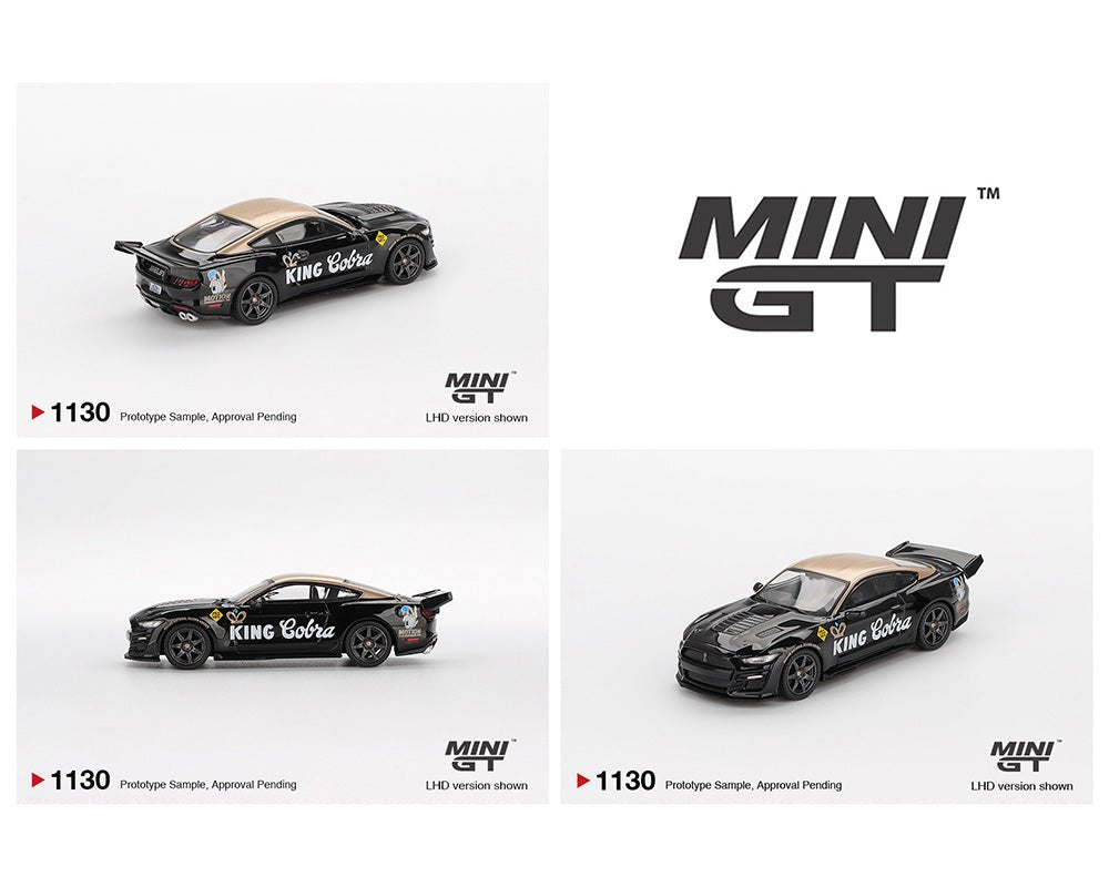 🔥 PREVENTA DISPONIBLE Mini GT 1:64 Shelby GT500 Dragon Snake Concept – Negro/Oro - Chido Toys