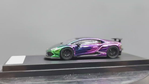 Auto a escala marca TPC Liberty Walk, Modelo Lamborghini LB610 Purple