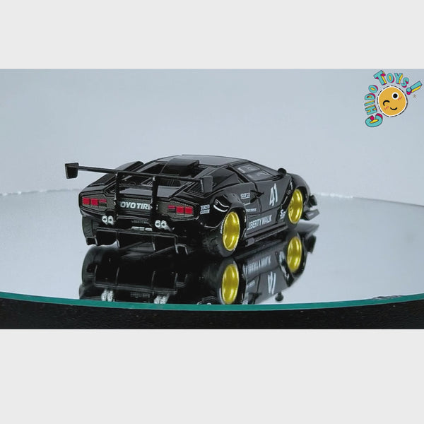Mini GT Lamborghini Countach LB-WORKS 1:64 negro