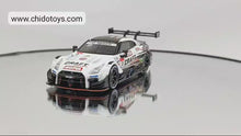 Cargar y reproducir el video en el visor de la galería, Auto a escala marca Mini GT, Modelo Super GT Nissan GT-R Nismo GT500 #3 Exclusivo de Japón
