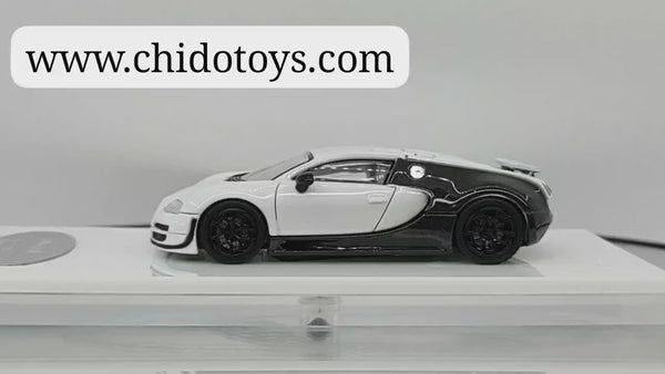 Auto a escala marca Mortal, Modelo Bugatti Veyron Blanco