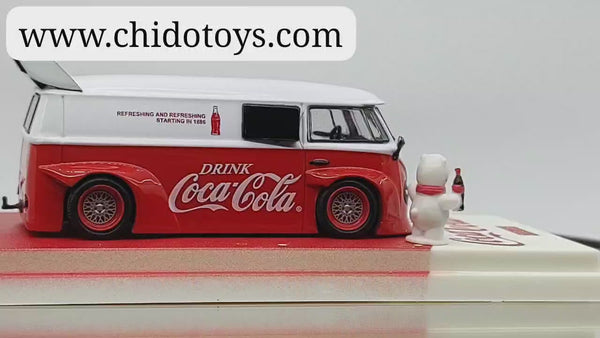 Cool Car VW T1 Coca-Cola 1:64 limited edition with display case
