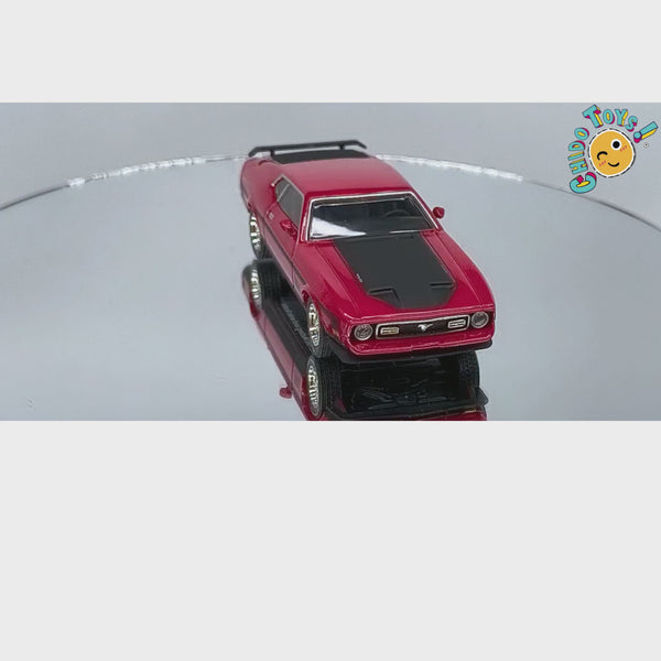 Mini GT Ford Mustang Mach 1 1971 1:64 rojo clásico