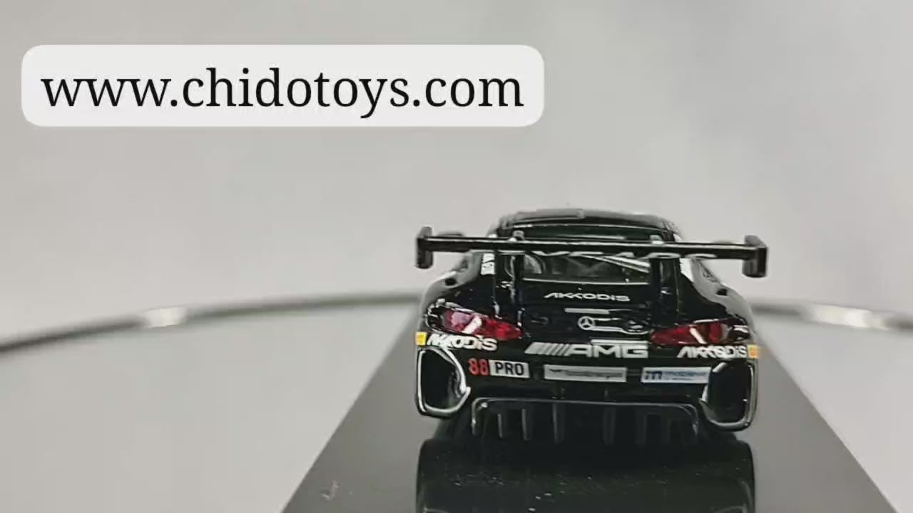 Auto a escala Mercedes-AMG GT3 2022 PARA64 1:64 24H Spa con capelo 