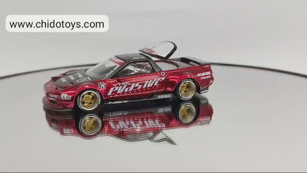 Kaido House Honda NSX Evasive V1 1:64 rojo con faros retráctiles, primera edición