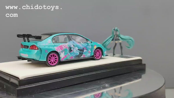 Auto a escala marca Cool.Car, Modelo Honda Civic Hatsune