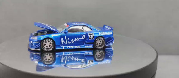 Skyline GT-R (R34) Nismo #055, Kaido House 1/64. Detalles que Impresionan