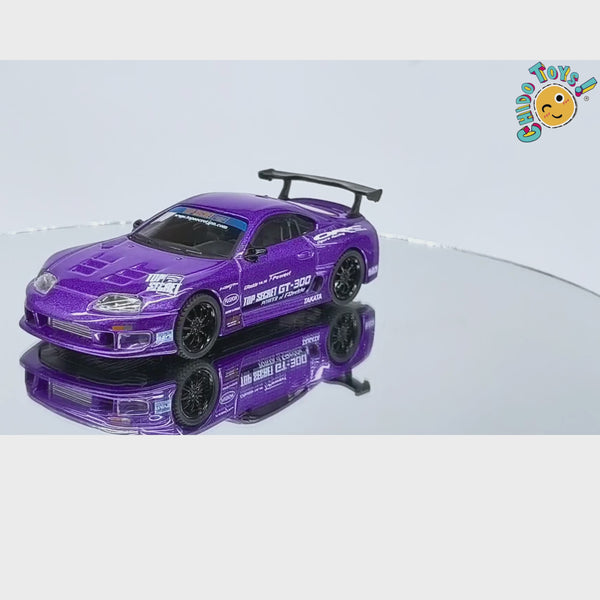 Mini GT Toyota Supra Top Secret 1:64 GT-300 morado