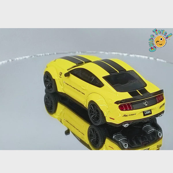 Mini GT LB-WORKS Ford Mustang 1:64 Triple Yellow