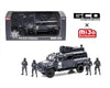 Próximo a llegar 🚗🔥 GCD 1:64 Set de diorama de vehículo blindado táctico de la Policía Federal de México con 4 figuras - Chido Toys