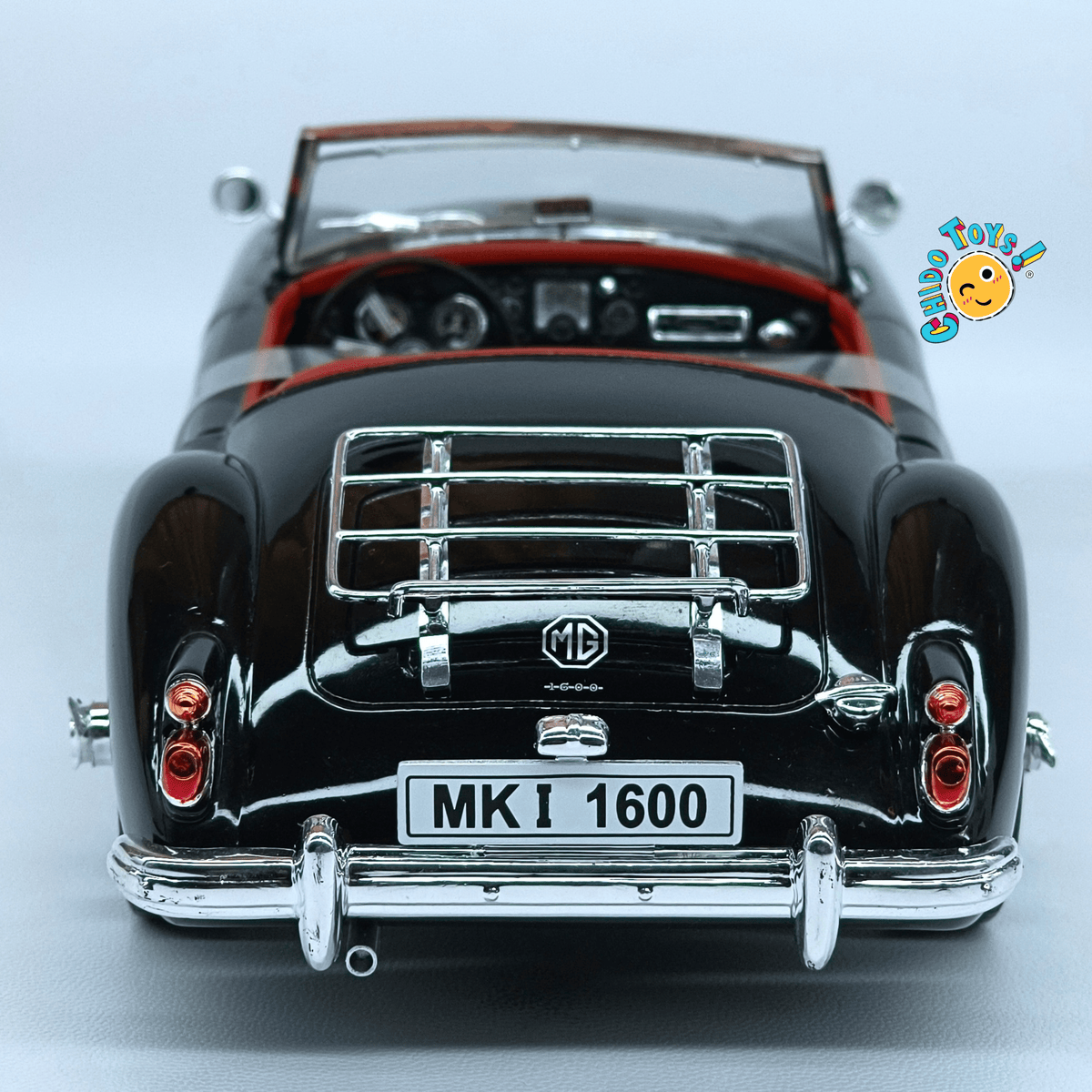 Revell MGA 1600 Roadster 1:18 negro edición limitada a 1,000 piezas - Chido Toys