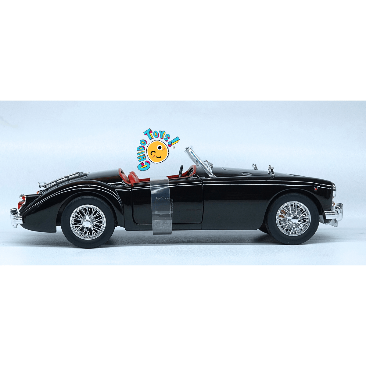 Revell MGA 1600 Roadster 1:18 negro edición limitada a 1,000 piezas - Chido Toys