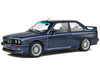 BMW Alpina B6 3.5 S E30 Solido escala 1:18 azul metálico con puertas funcionales, interior detallado y llantas de goma.
