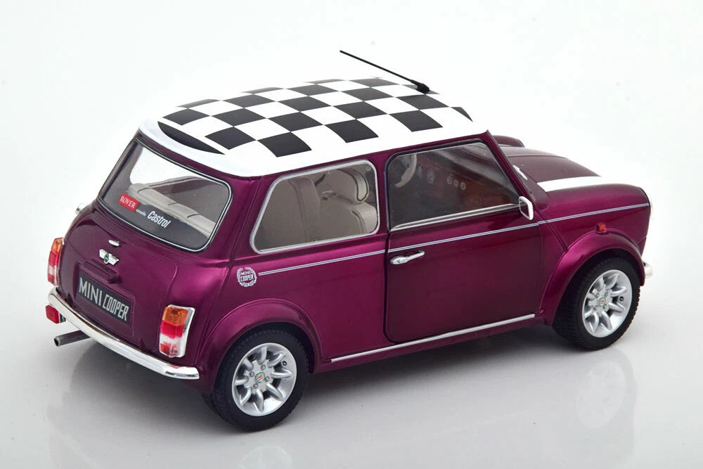 Solido Mini Cooper Sport 1997 1:18 Morado metálico puertas abatibles