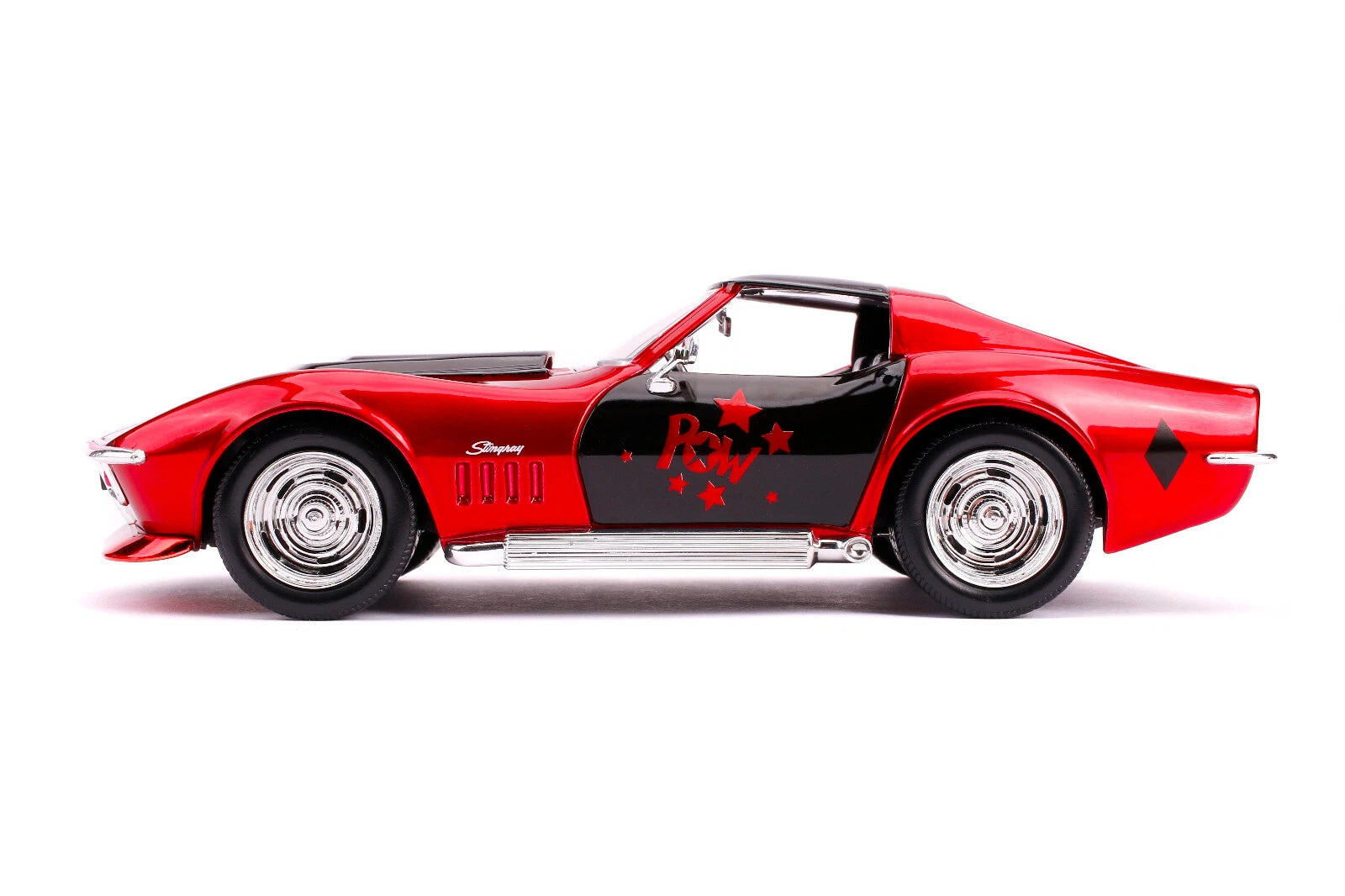 Jada Toys Chevrolet Corvette Stingray 1969 Harley Quinn 1:24 con figura