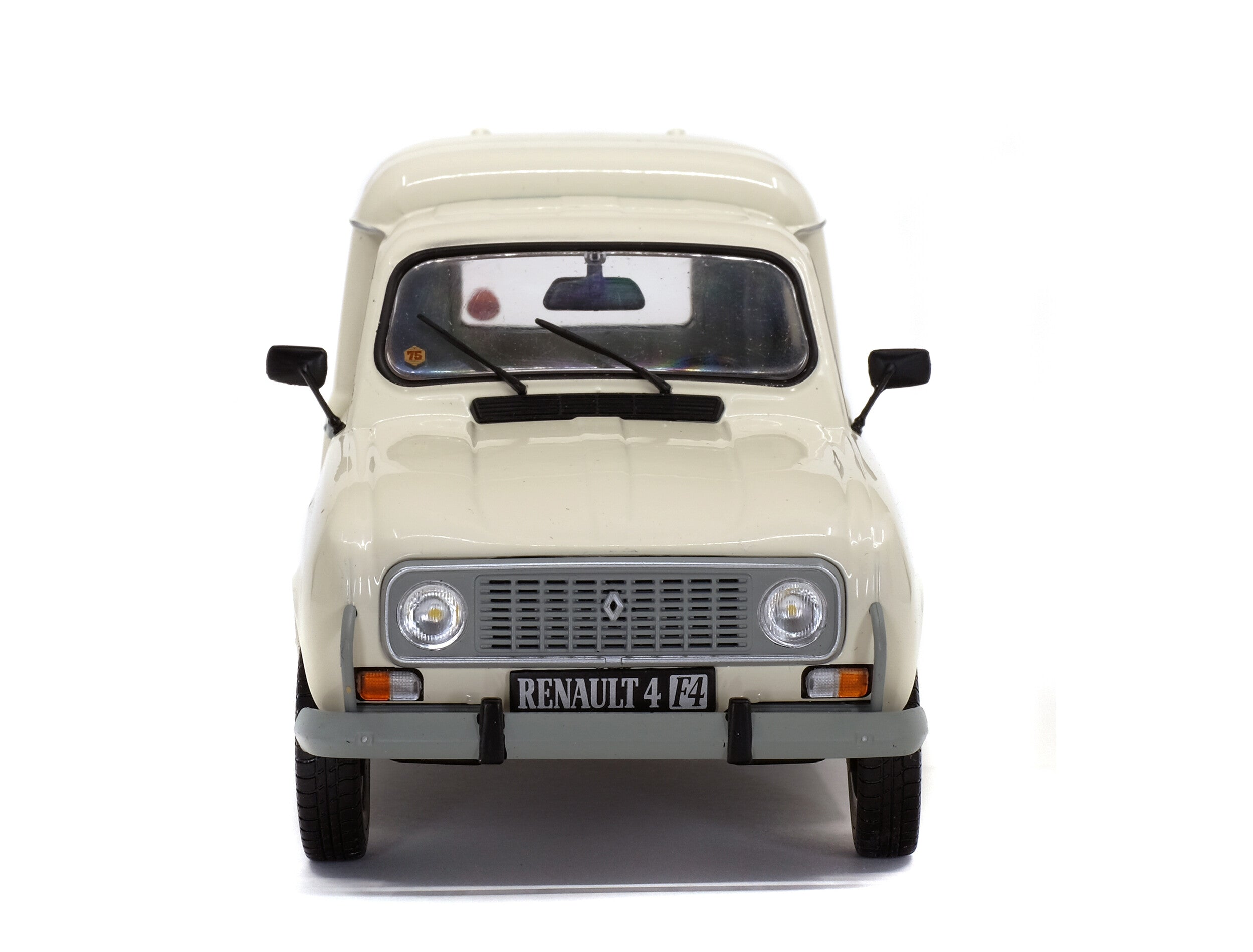 Solido Renault 4 F4 Furgoneta 1975 1:18 color beige con puertas abatibles