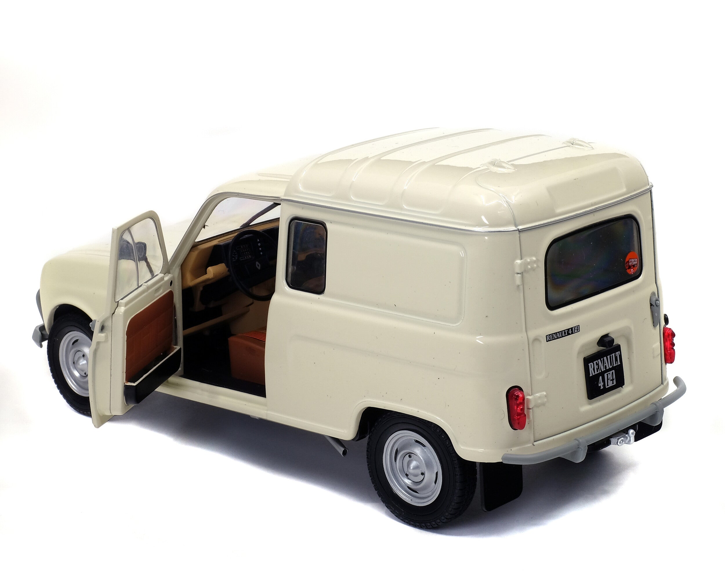 Solido Renault 4 F4 Furgoneta 1975 1:18 color beige con puertas abatibles