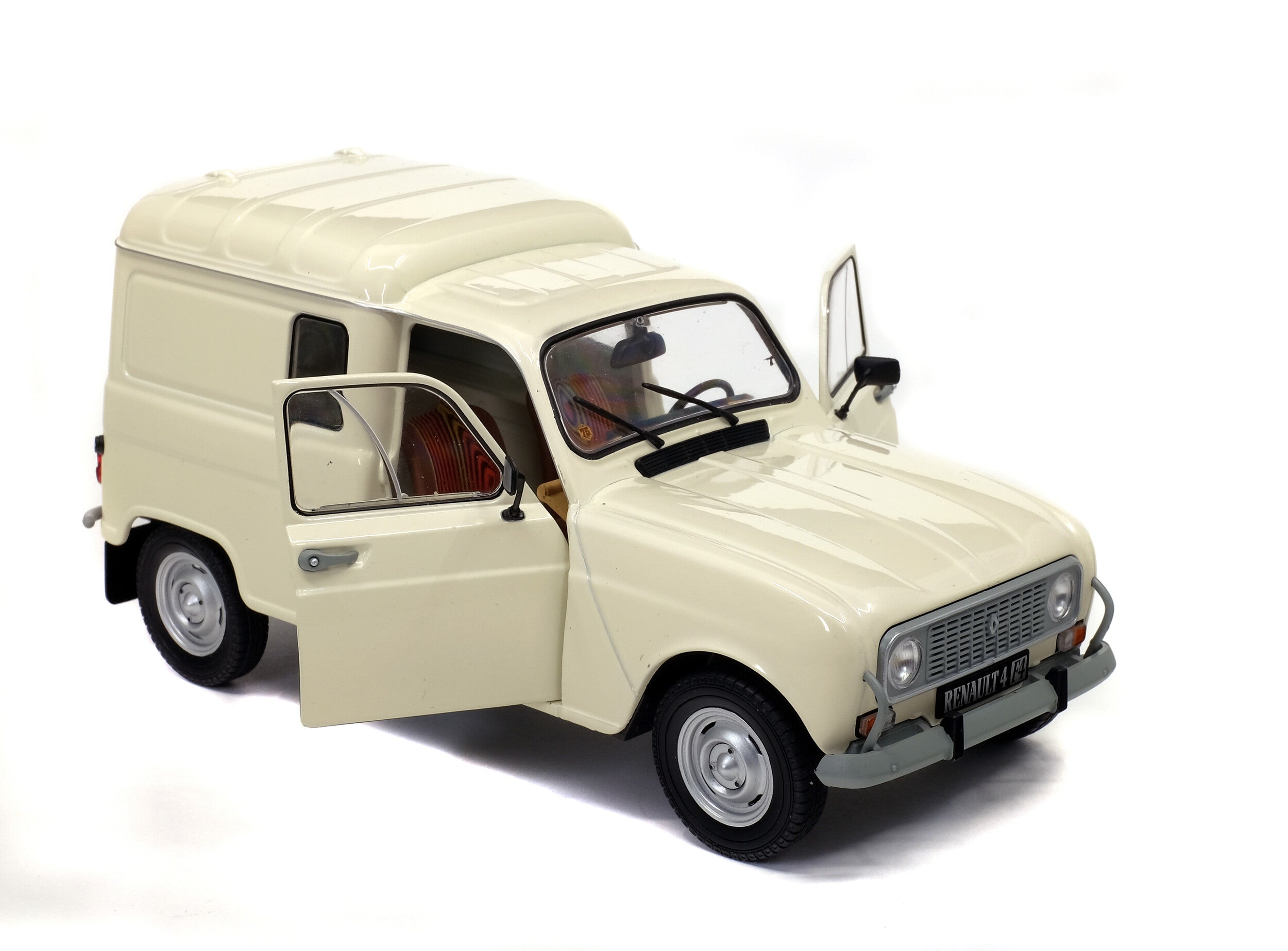 Solido Renault 4 F4 Furgoneta 1975 1:18 color beige con puertas abatibles