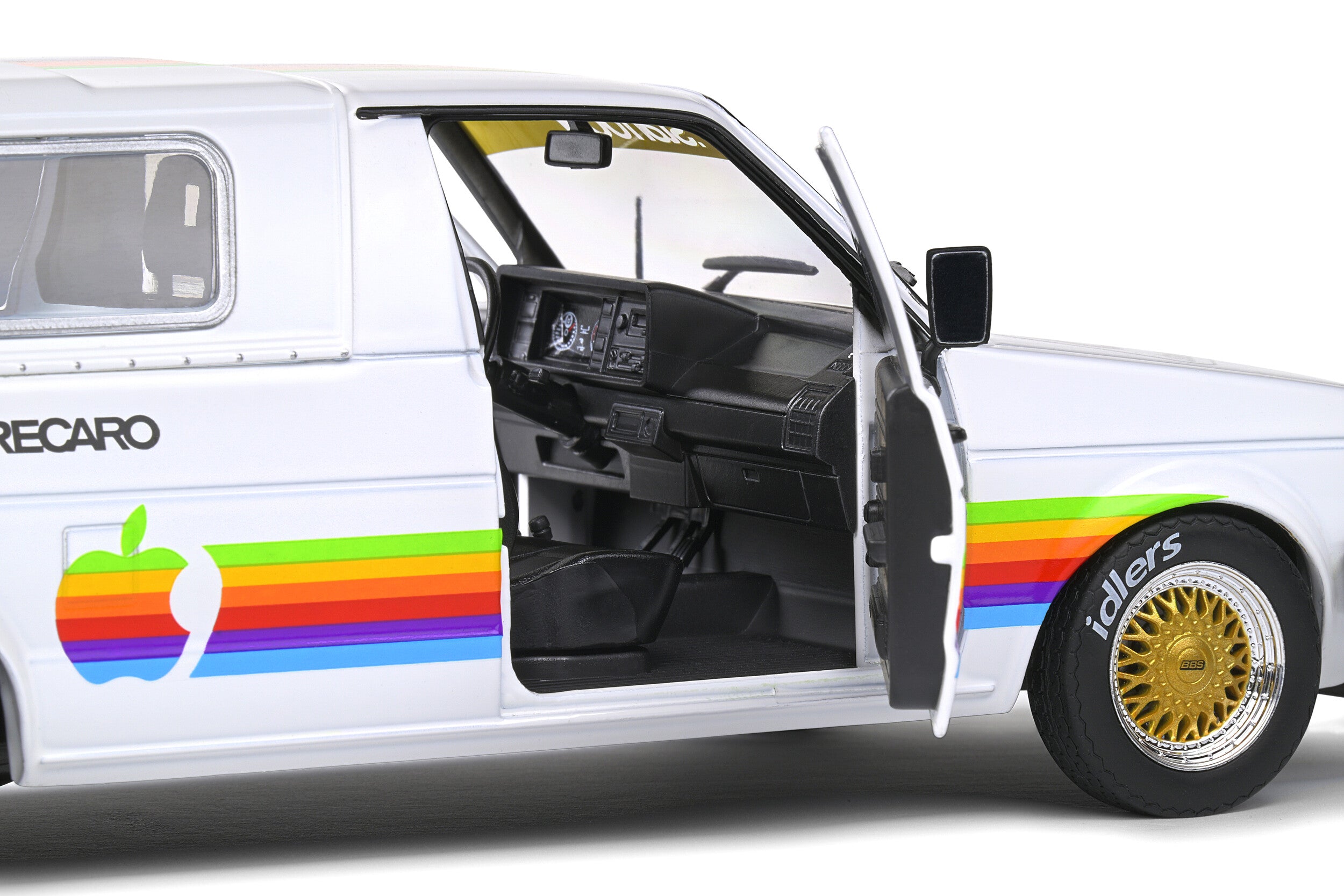 Solido Volkswagen Caddy MK1 Apple Computer Custom 1982 1:18 puertas abatibles
