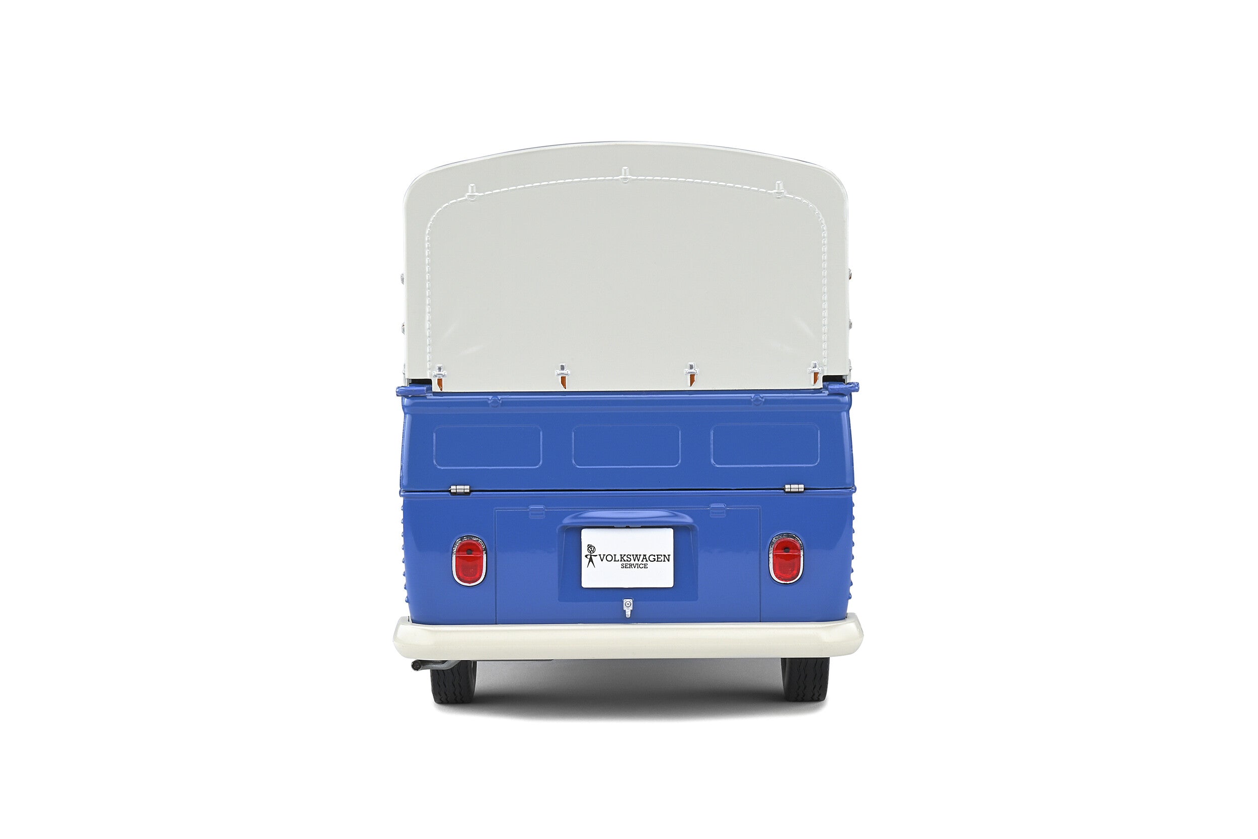 Solido Volkswagen T1 Service 1950 1:18 azul con lona blanca