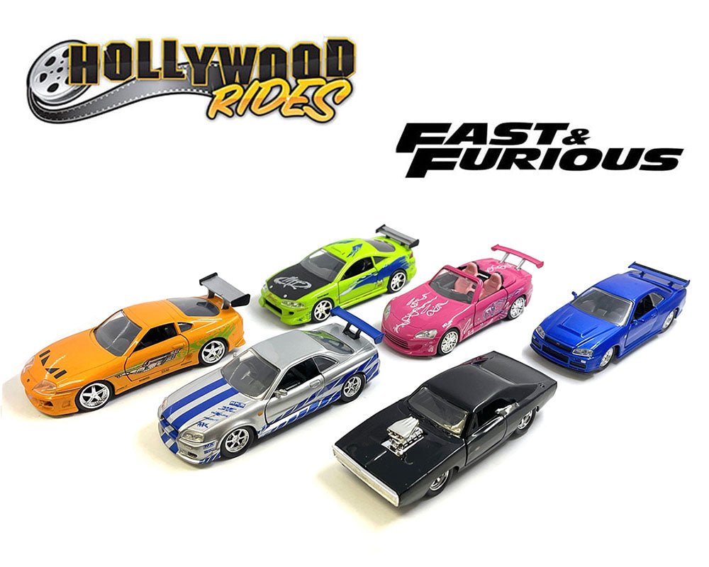 SET de Autos a escala marca Jada 1:32 Fast & Furious Set con 12 piezas - Chido Toys