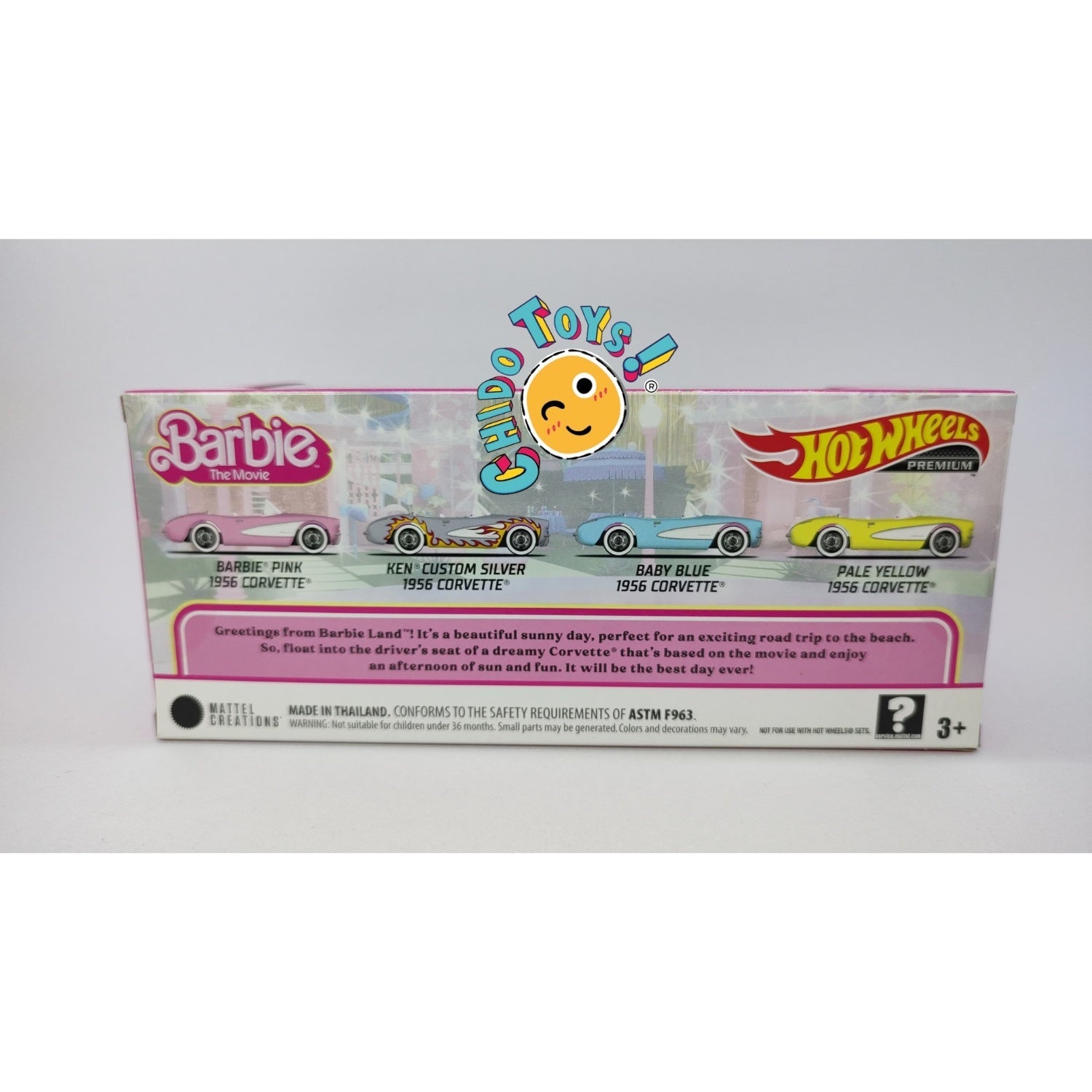 SET Hot Wheels Premium Barbie Corvette 1956 - Chido Toys