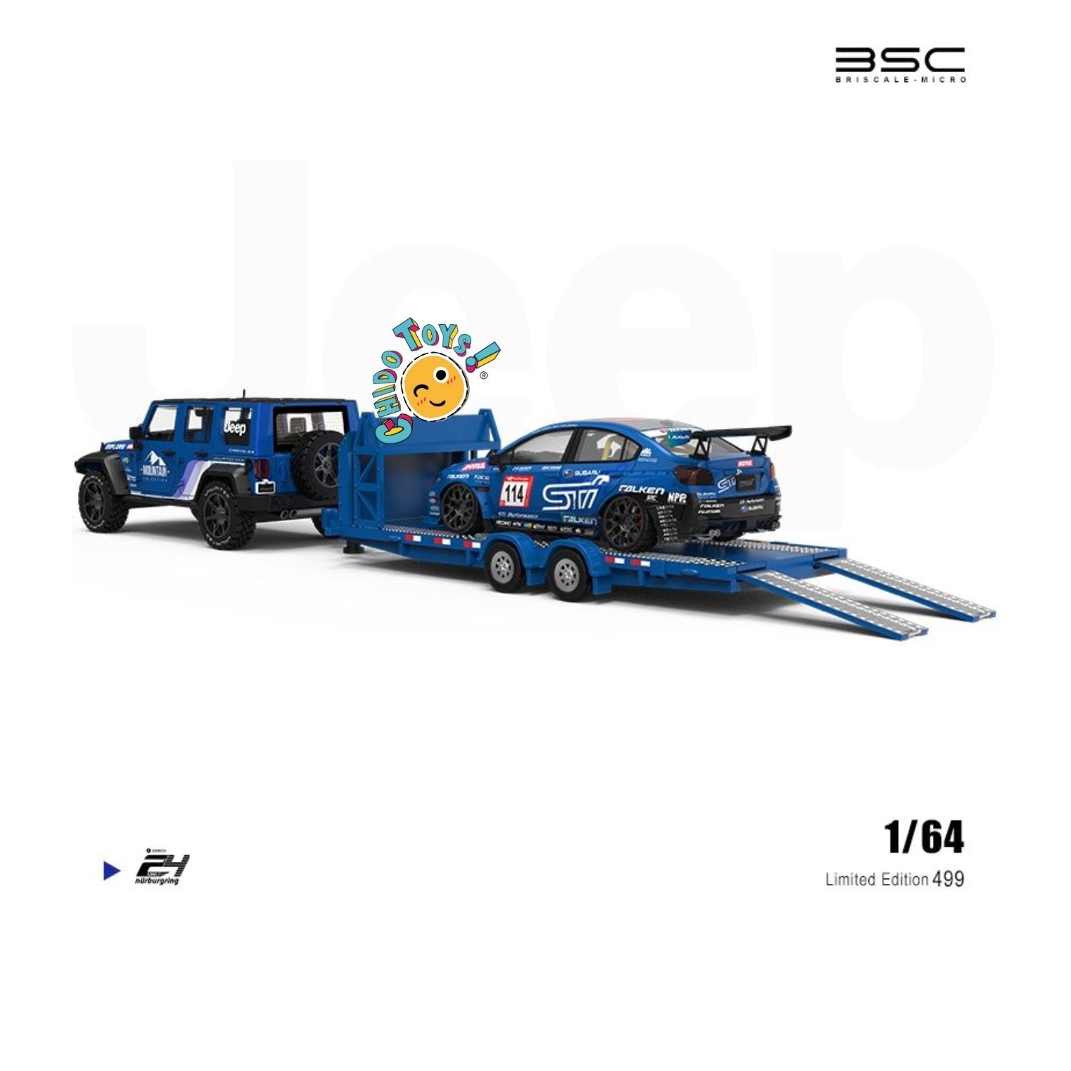 SET JEEP “EVENT PAINTING” 1:64 – Briscale - Chido Toys