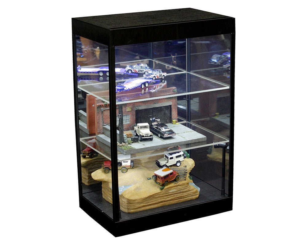 Showcase o Vitrina con luz LED alimentada por USB de 3 niveles - Chido Toys