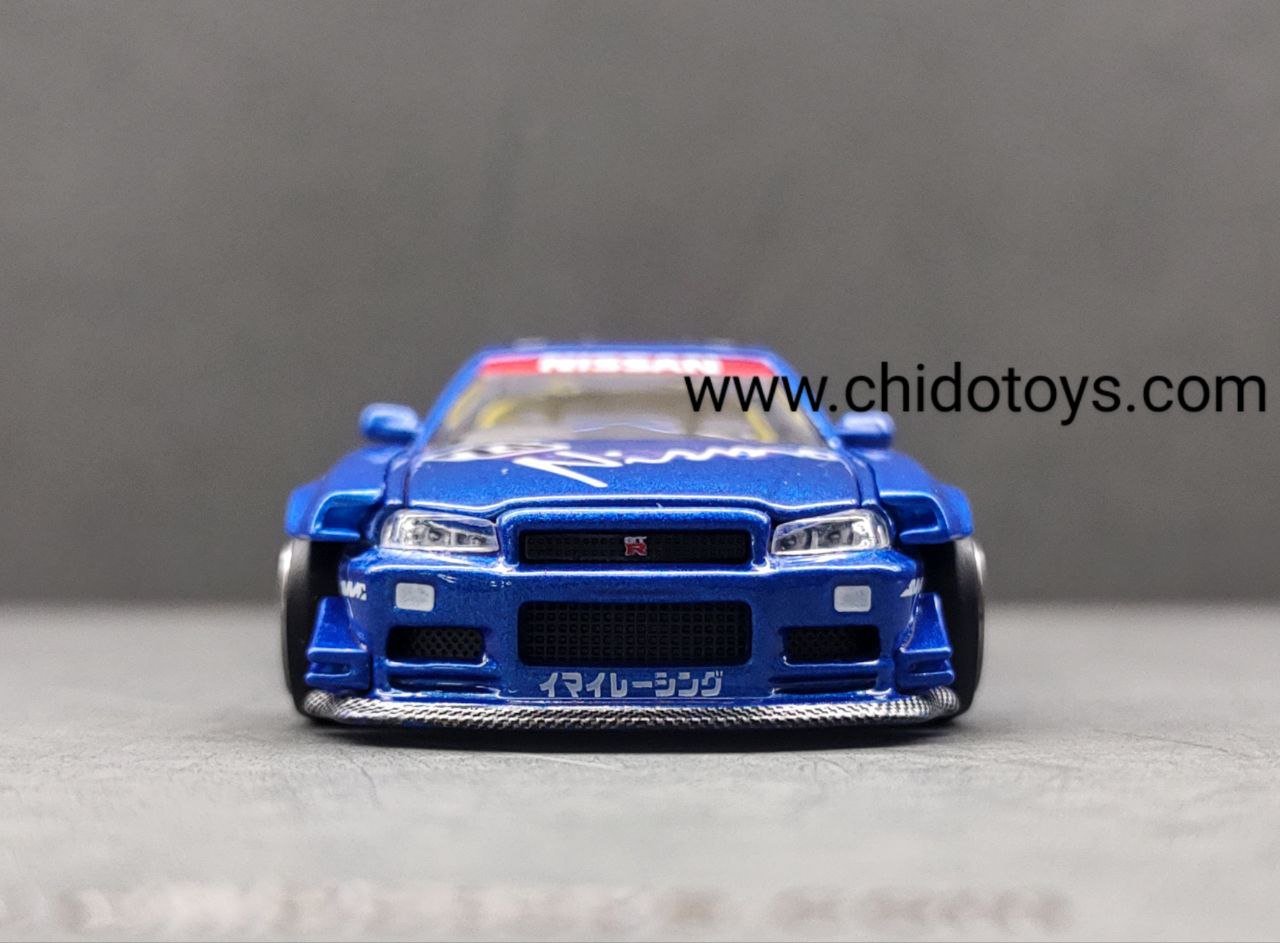 Skyline GT - R (R34) Nismo #055, Kaido House 1/64. Detalles que Impresionan - Chido Toys