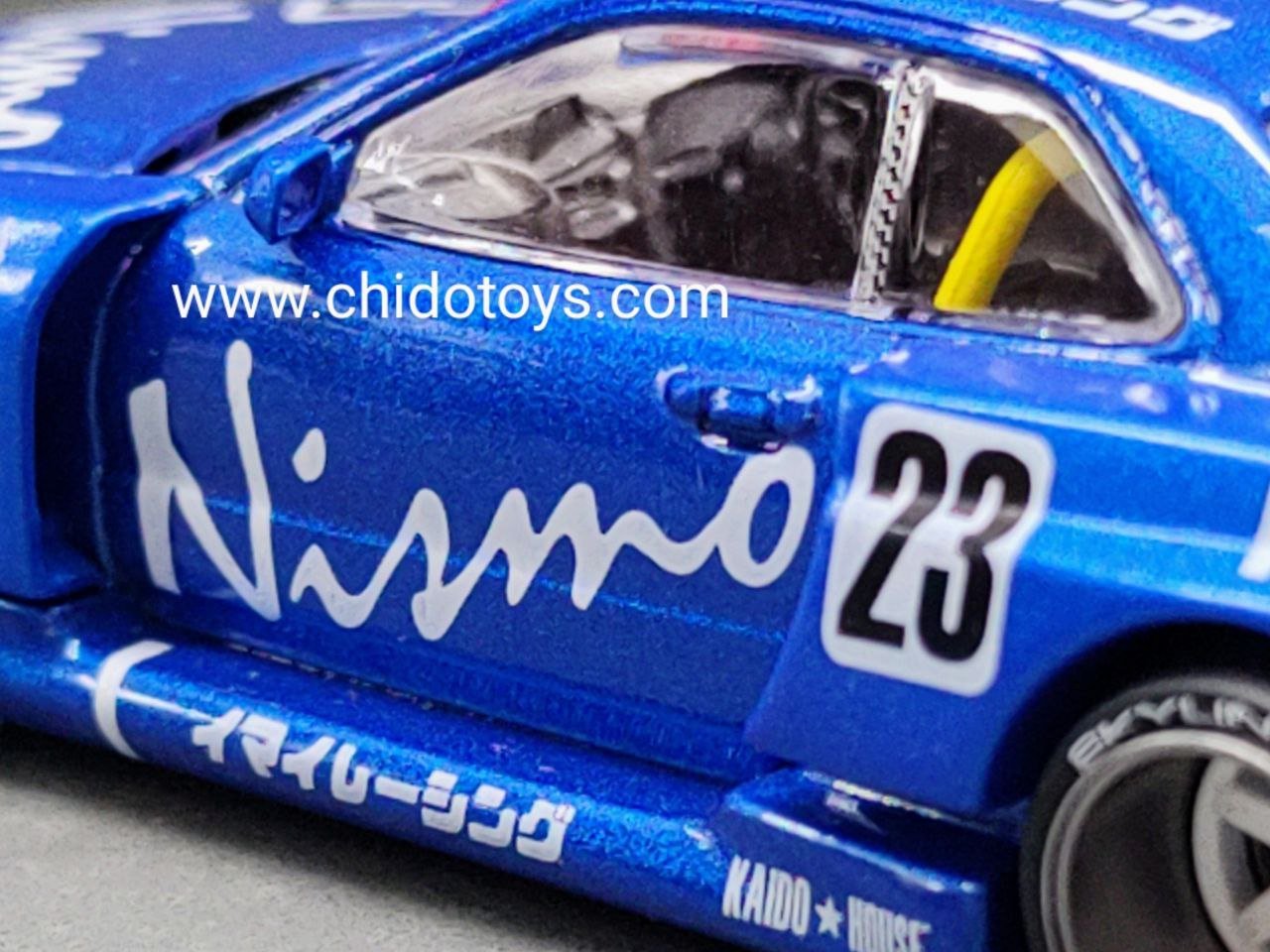 Skyline GT - R (R34) Nismo #055, Kaido House 1/64. Detalles que Impresionan - Chido Toys