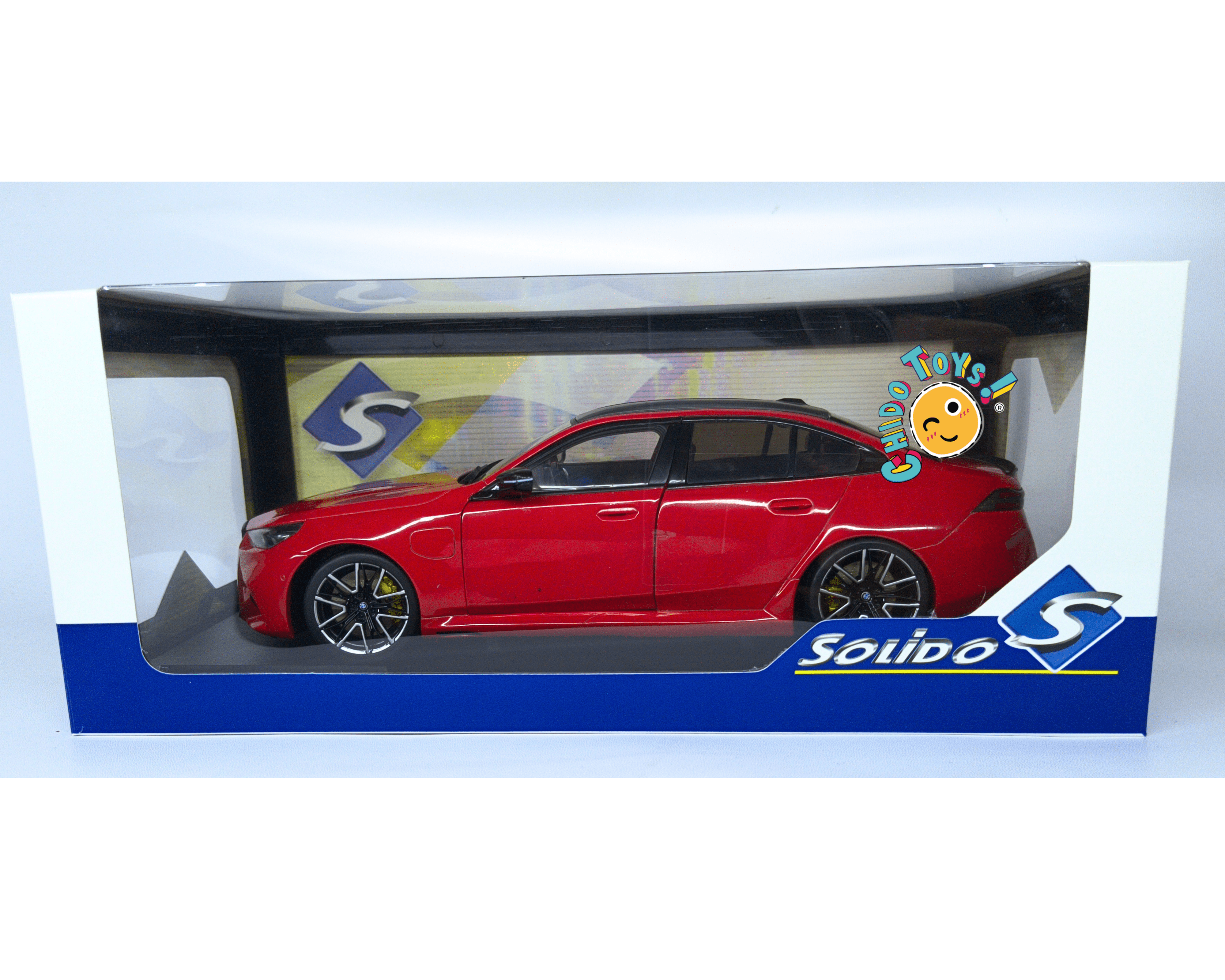 Solido BMW M5 2025 1:18 Fire Red Dirección Funcional - Chido Toys
