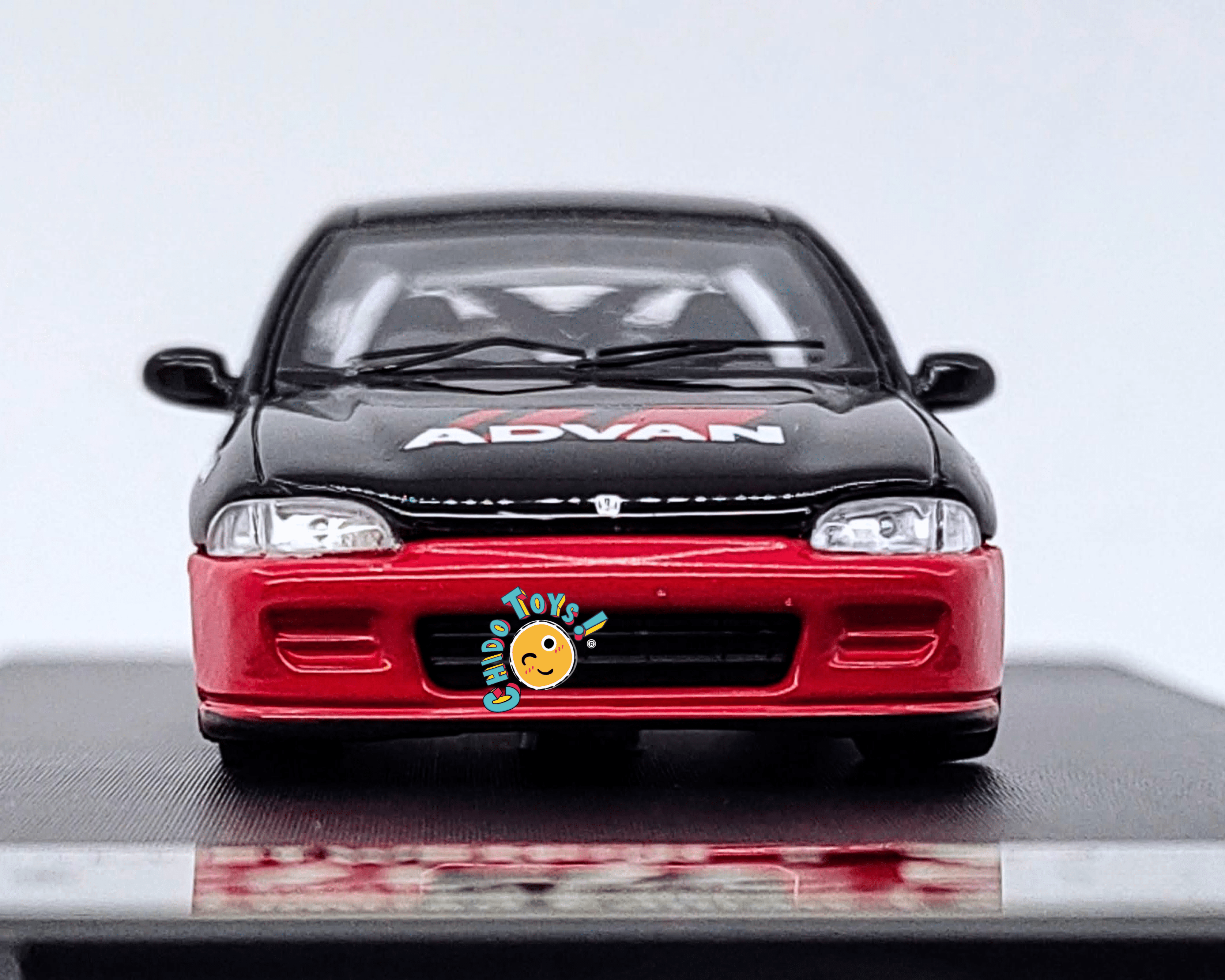 Street Warrior Honda Civic EG6 1:64 Advan negro rojo racing - Chido Toys