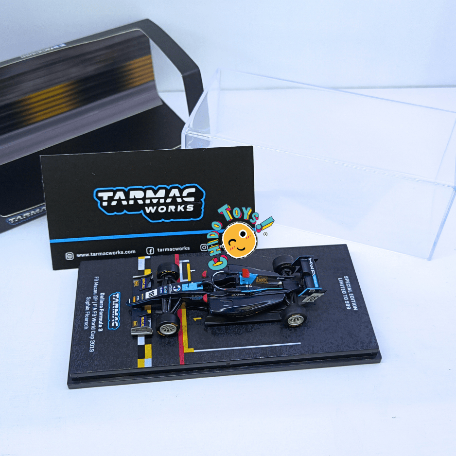 Tarmac Works Dallara F3 Macau GP 2019 Sophia Flörsch 1:64 Limitado - Chido Toys