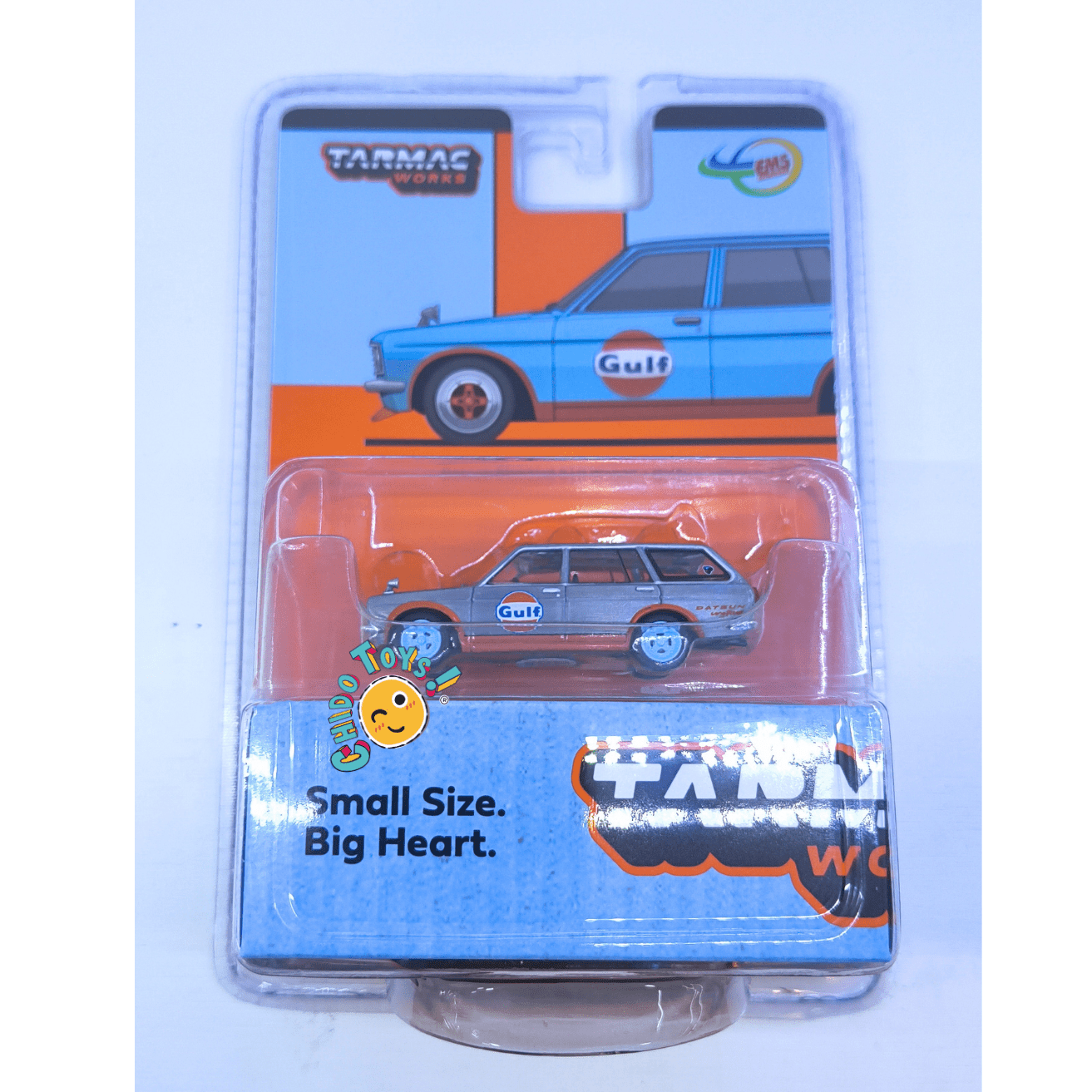 Tarmac Works Datsun Bluebird 510 Wagon CHASE 1:64 Gulf - Chido Toys