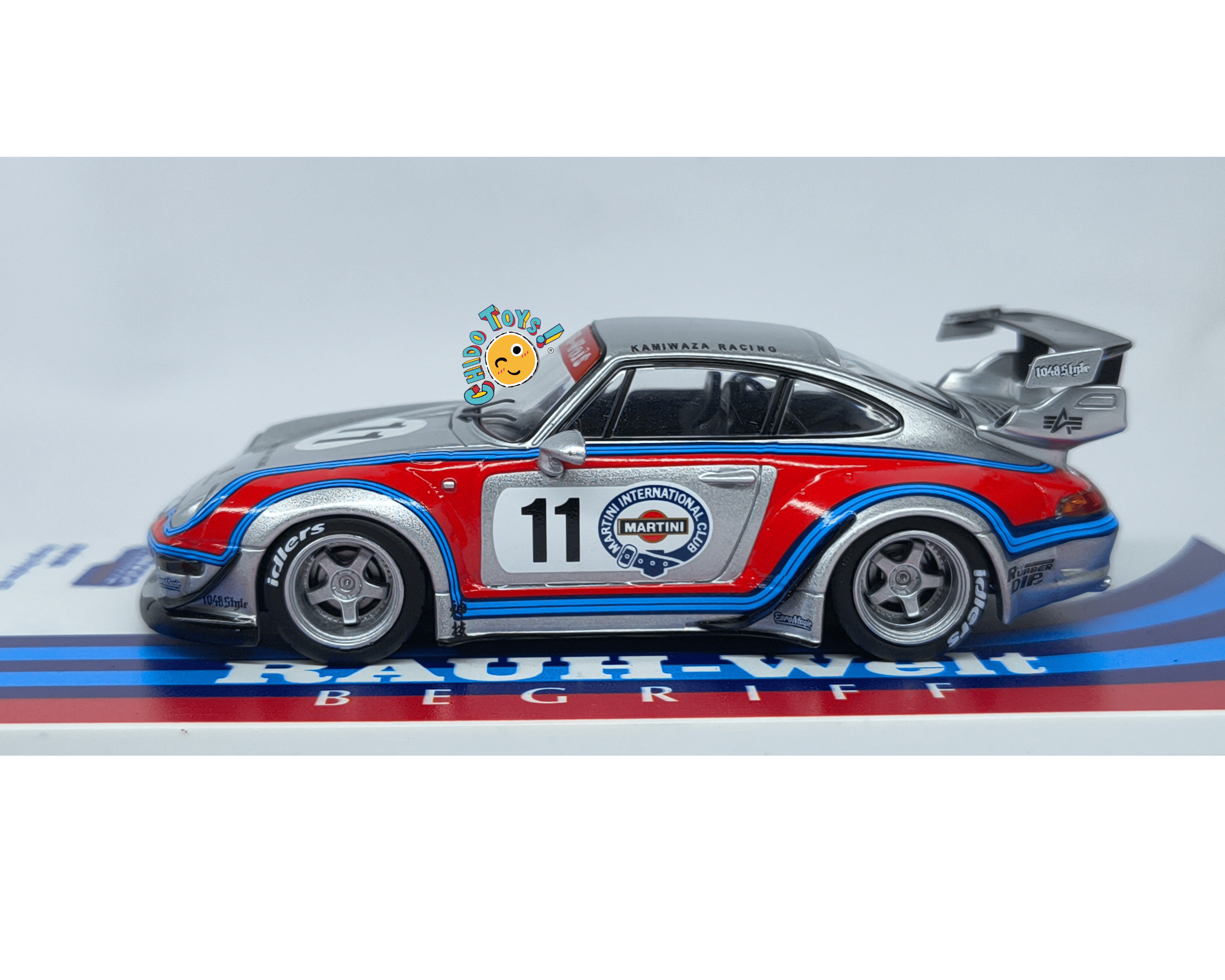 Tarmac Works RWB 993 Rough Rhythm 11 1:43 Martini Racing - Chido Toys