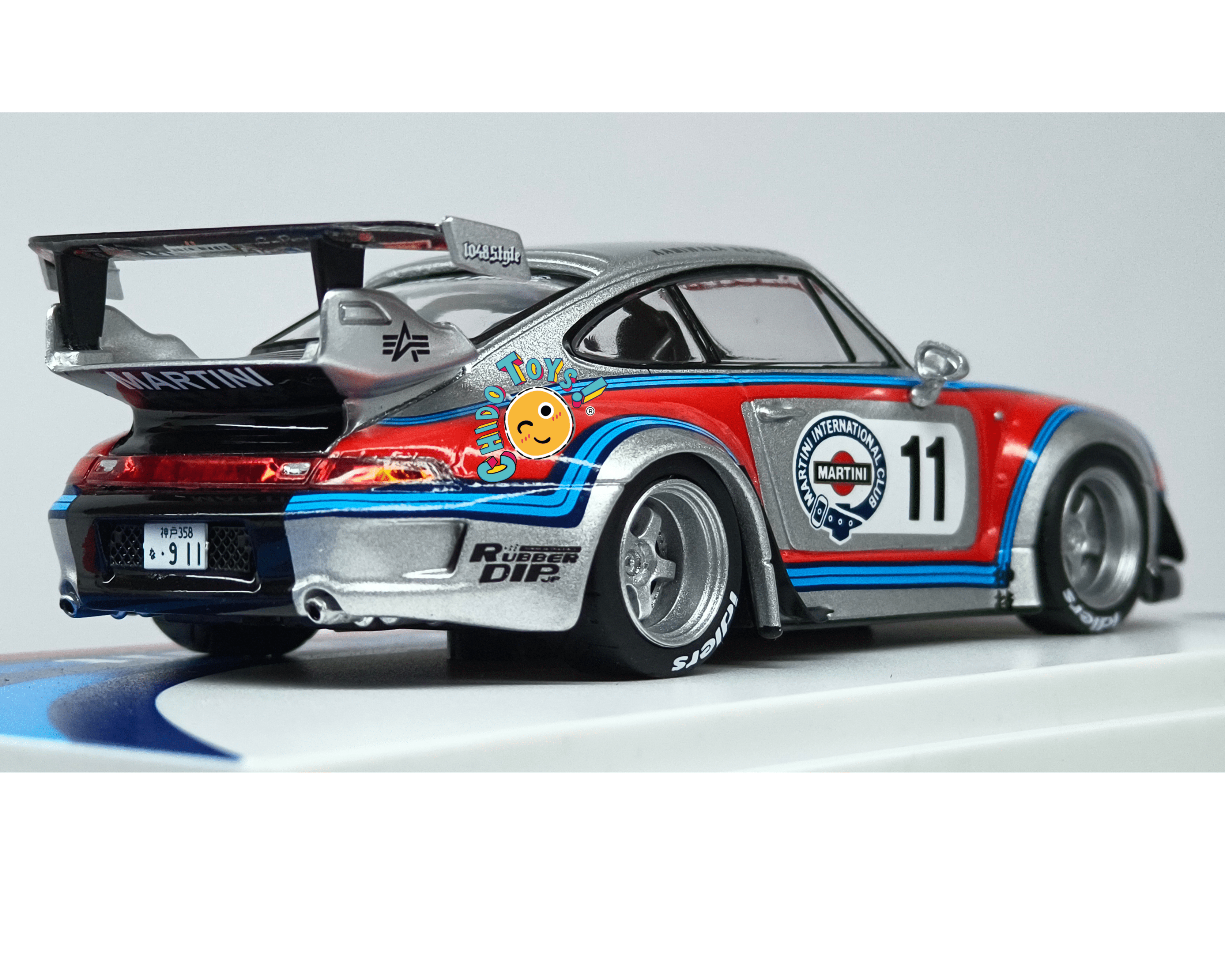 Tarmac Works RWB 993 Rough Rhythm 11 1:43 Martini Racing - Chido Toys