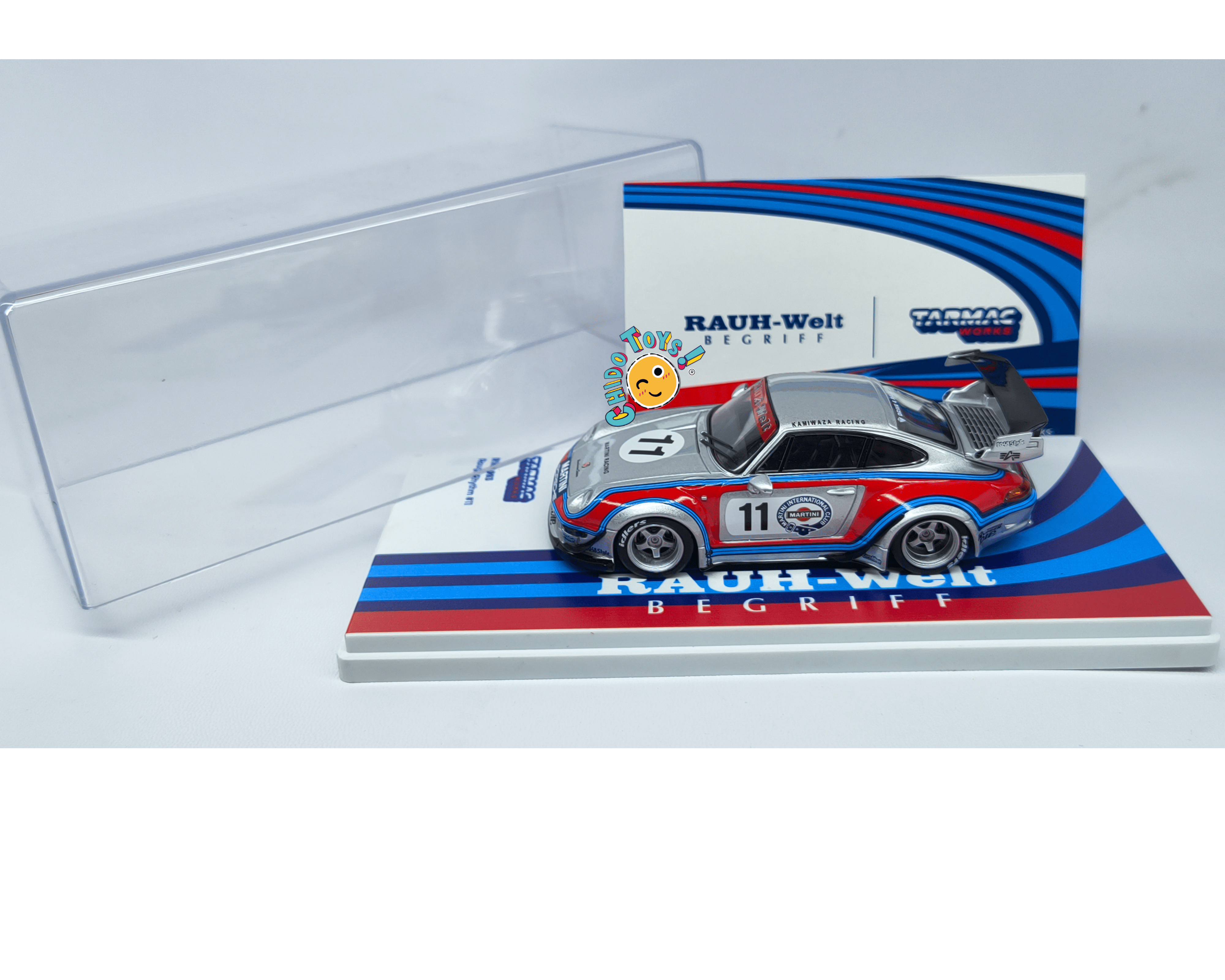 Tarmac Works RWB 993 Rough Rhythm 11 1:43 Martini Racing - Chido Toys