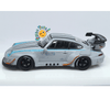 Top Models RWB 930 1:64 edición limitada gris mate con capelo - Chido Toys