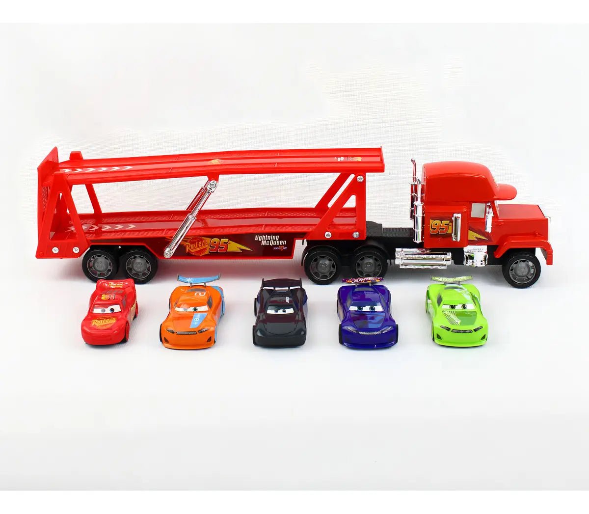 Toymark Disney Pixar Cars Mack Transportador con 5 Autos - Chido Toys
